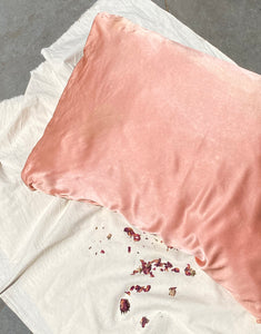 Botanically Dyed Silk Pillowcase: Solid Colors