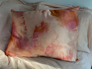 Custom Botanically Dyed Silk Pillowcases